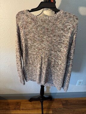 Women's Multicolor Knit Crewneck Sweater - Cozy Everyday Layer